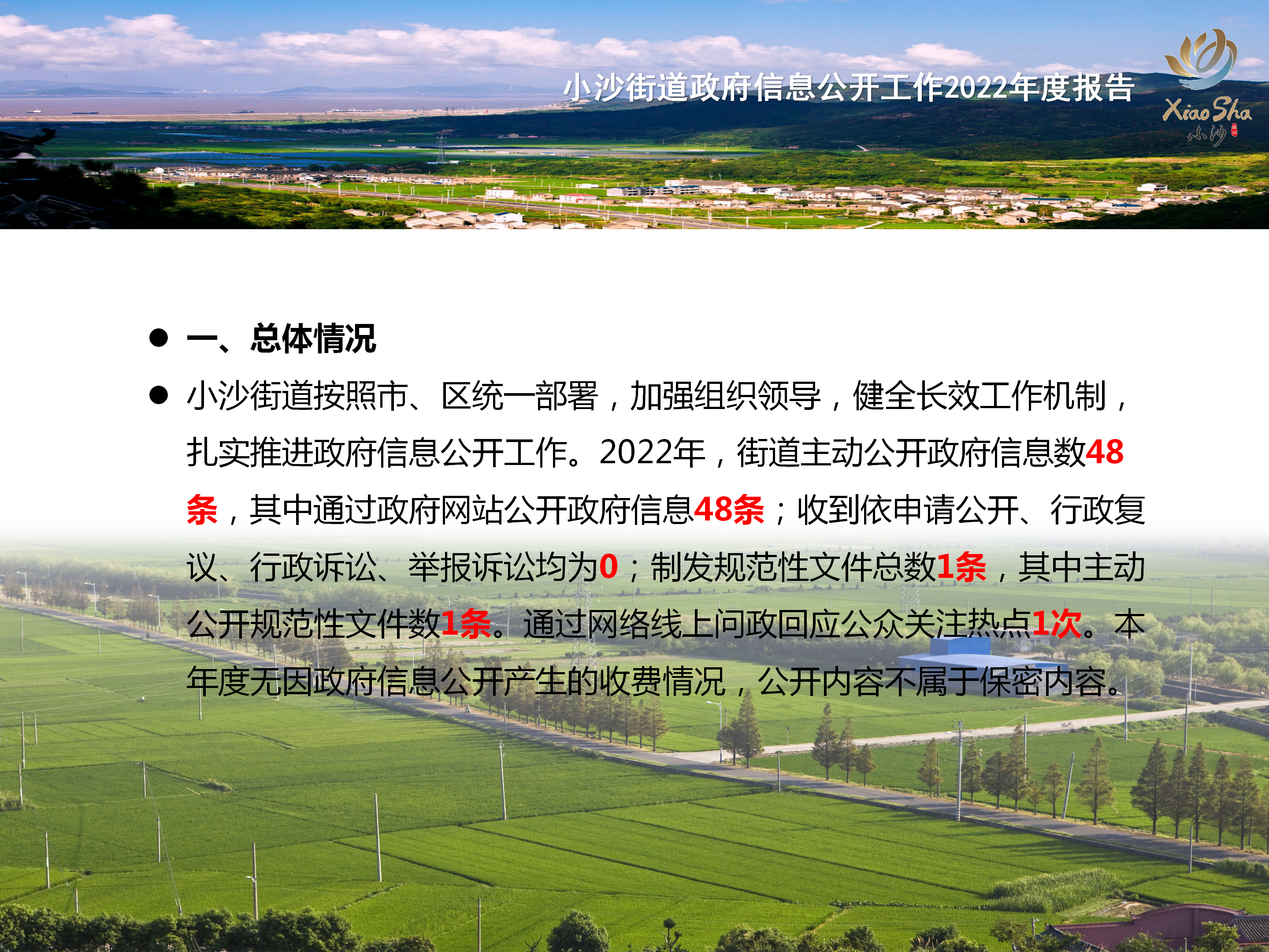 小沙街道政府信息公开工作2022年度报告_02.png
